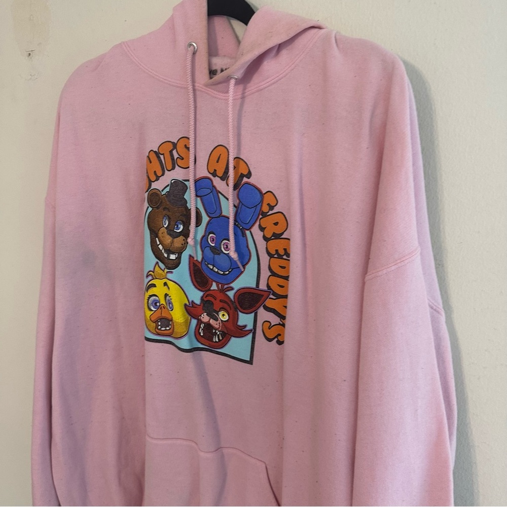 Five Nights at Freddy’s Pink Graphic Pullover Sweater - Picture 3 of 7